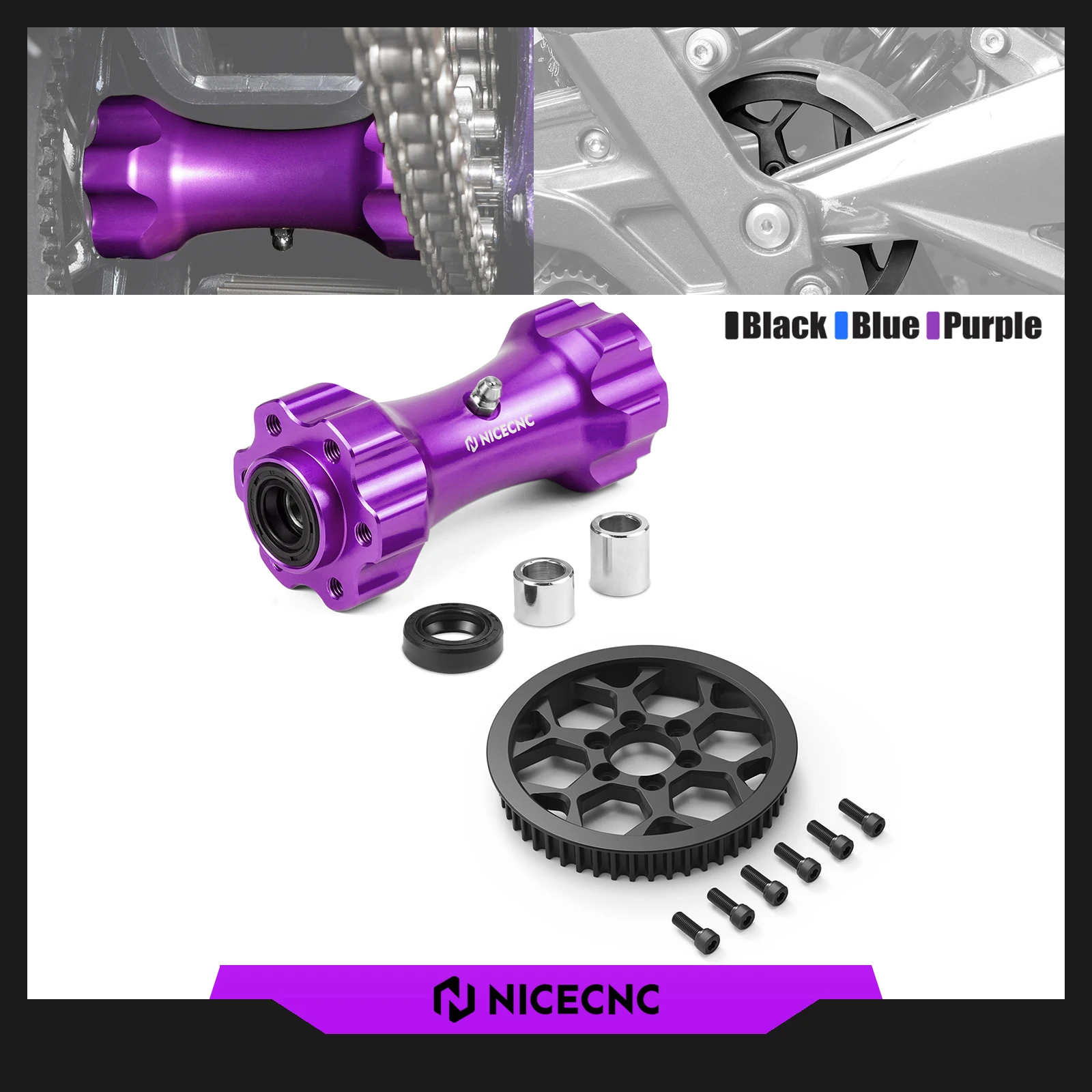 NICECNC Für Surron Light Bee X Sekundärrolle Mittlere Antriebsachse Antriebswelle Jackwelle Für Sur-Ron Light Bee S Segway X160 X260 Image