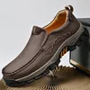 Slip On Herren Lederschuhe Loafer Oxfords Outdoor Casual Mokassin Homme Mocasines Hombre Große Größe