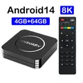 Smart TV Box originale Android 14 Q11 Lettore multimediale in streaming Allwinner H3 2.4G Wifi 2GB 4GB 32GB 64GB Set top box molto veloce Nuovo