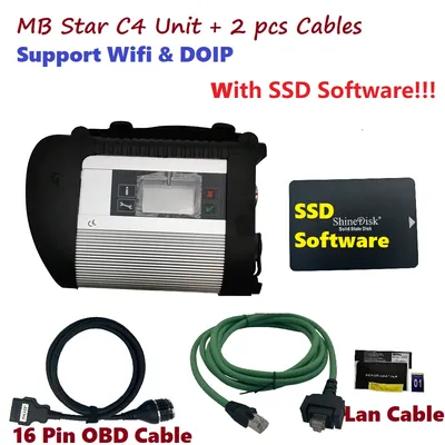 MB Star C4 Car Diagnostic Tool Support Wifi DOIP SD Connect C4 OBD2 Scanner Multiplexer for mercede Truck Parts Accessories