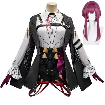Honkai Star Rail Kafka Cosplay HSR Kostüm Zubehör Perücke Frauen Halloween Party Rollenspiel Outfits Image