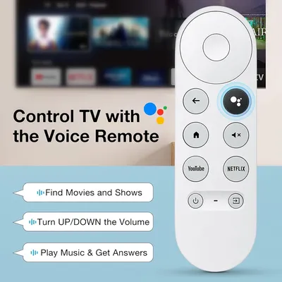 G9N9N Ersatz-Sprachfernbedienung für Google Chromecast 4K Snow Smart TV Streaming Stick Fernbedienung NUR G9N9N