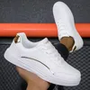 Trendy Mann Weiße Schuhe Pu Leder Männer Weiße Turnschuhe Atmungsaktive Skateboard Schuhe Sommer Im Freien Zu Fuß Paar Casual Schuhe