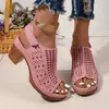Plus Größe 36-43 Schuhe für Frauen Sommer Mode Frauen Plattform Sandalen Peep Toe Strand Schuhe