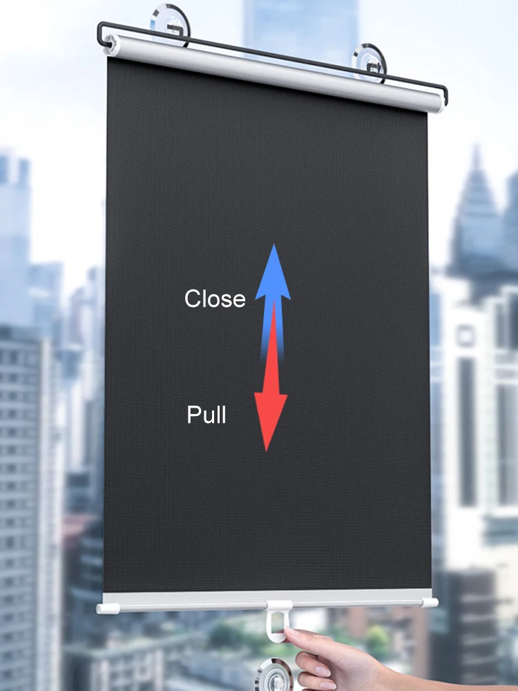Fenster-Rollvorhänge, Verdunkelungsjalousien, Rolloer ohne Bohrer, Schlafzimmer, Heimdekoration, Gegenstände, Verdunkelung, Küche, Badezimmer, blickdichte Jalousie Image