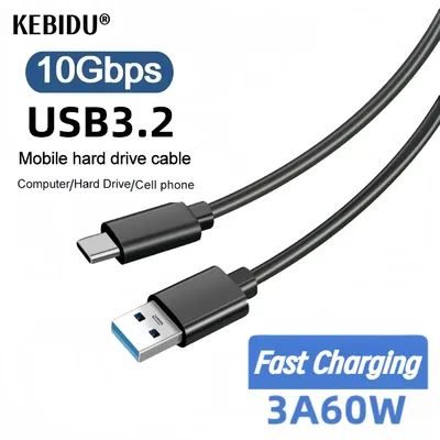 USB3.2 10 Gbit/s Typ-C-Kabel USB A auf Typ-C 3.2 Datenübertragung USB C SSD Festplattenkabel PD 60 W 3 A Quick Charge 3.0 Ladekabel Image