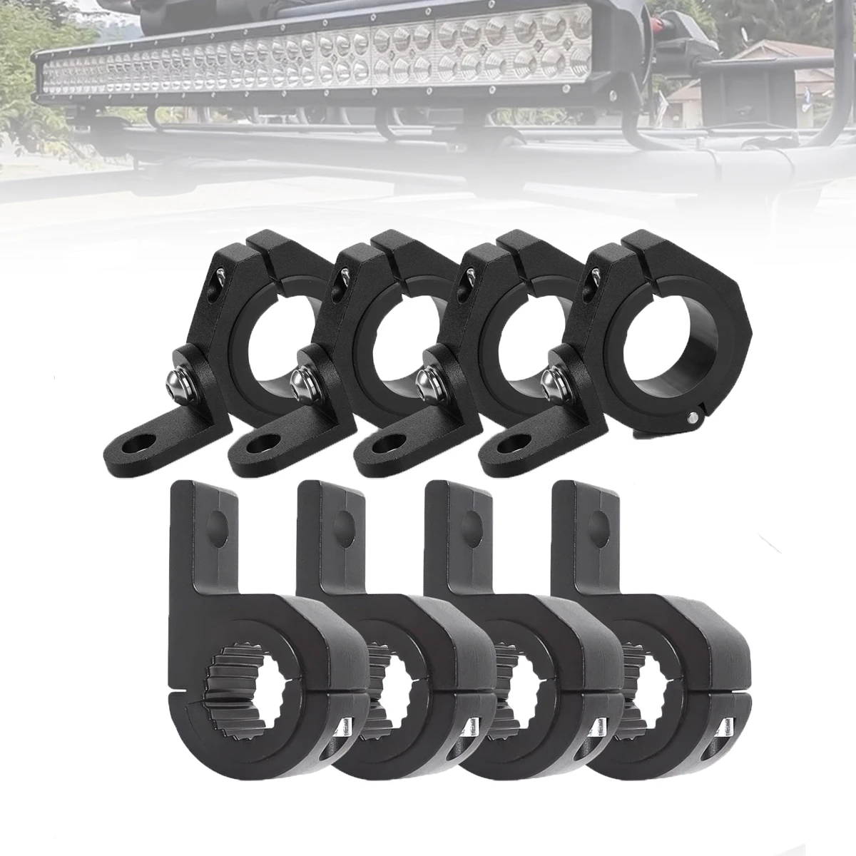 Motorrad LED Scheinwerfer klemmen Halterungen Rohr klemme Motorrad halterung Kit oder für Polaris RZR Yamaha Mount Zubehör Image