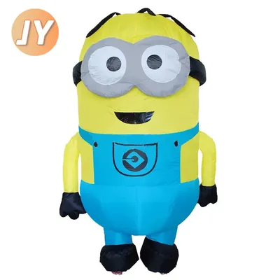 Miniso Minion Aufblasbare Kostüme Minions Aufgeblasenes Kleidungsstück Cosplay Kostüm Kleidung Puppe Requisiten Halloween Erwachsene Kindergeburtstag Party Image