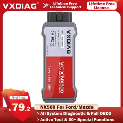VXDIAG VCX NX500 For Ford/Mazda 2 in 1 IDSV129 J2534 ECU Programming Coding OBD2 scanner programmer