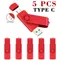 LOT 5 PCS USB Flash Drive 128GB 64GB 32GB High Speed 16GB 8GB Pen Drive Smart Phone OTG 2 IN 1 Memoria Usb Stick Type C Usb 2.0