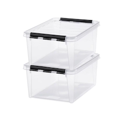 Satz von 3 - Aufbewahrungsbox 11L mit Deckel SmartStore - Lebensmittelsicher Image