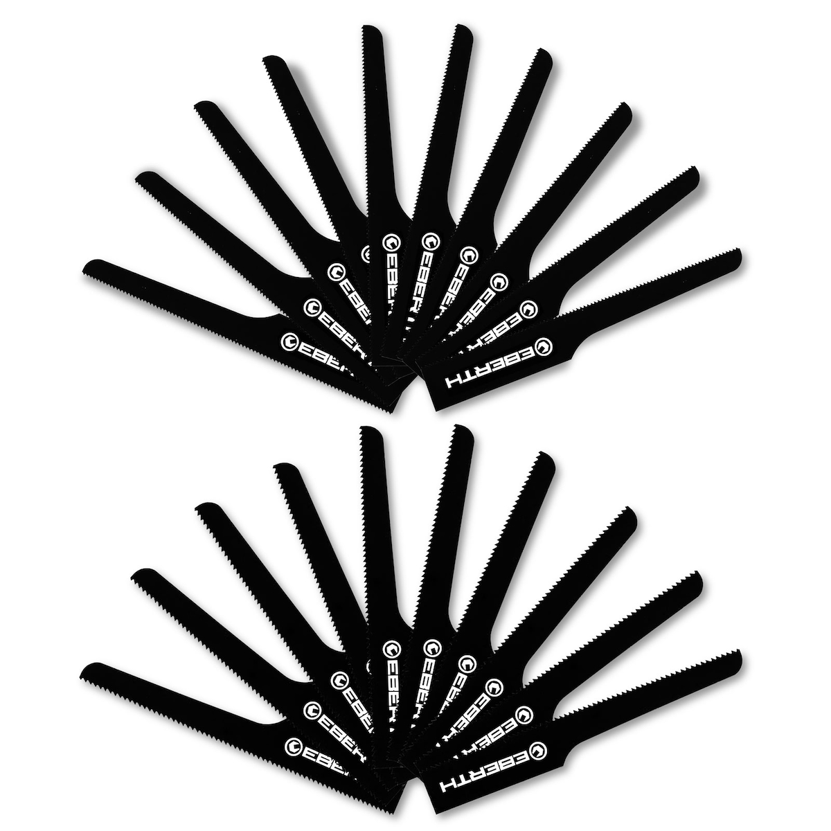 EBERTH 20x Stichsägeblatt T18+T24, 95 mm, für Druckluft-Karosseriesäge IW8-P38, 18/24 TPI, Ersatzblätter Image