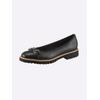 Ballerina HEINE, Damen, Gr. 41, schwarz, Leder, Glattleder, Glattleder, modisch, Schuhe