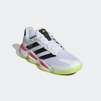 Handballschuh ADIDAS PERFORMANCE "STABIL 16 INDOOR", Gr. 47, cloud weiß, aurora metallic, aurora plum, Textil, Synthetik, sportlich, Schuhe Image