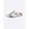 Clog MUBB, Damen, Gr. 37, silber (silberfarben), Glattleder, Schuhe