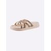 Badepantolette SIEBI`S, Gr. 39, beige (puder), Synthetik, sportlich, Schuhe