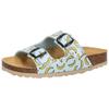Hausschuh LICO "Pantolette Bioline Universe", Gr. 28, blau, Synthetik, Schuhe