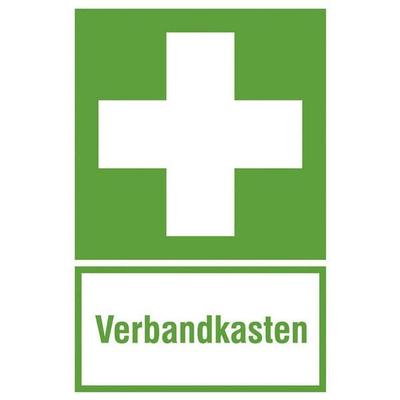 Safety Marking Rettungszeichen Erste Hilfe - Verbandkasten 20,0 x 30,0 cm Aluminium 1 Stück grau Image