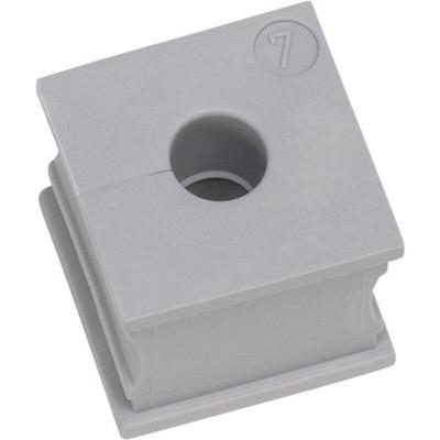 Kt 7 Kabeldurchführung geschlitzt Klemm-Ø (max.) 8 mm Elastomer Grau 1 St. - Icotek Image