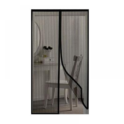 1 Stück (100 x 210 cm, schwarz) Magnetisches Moskitonetz für Türen und Fenster, Image