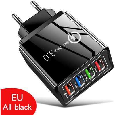 USB-Steckdosenleisten-Ladegerät, 15 W, 4 USB-Anschlüsse, Wandladegerät, Netzteil, Image