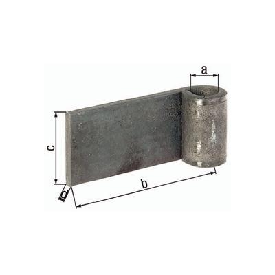 Gah 411398 Anschweißband 16x75x45x5mm Stahl roh Image