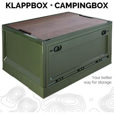 Storage Box, 45 l, Camping, Klappbox, Klappkiste, Aufbewahrungsbox mit Deckel, faltbar, Image