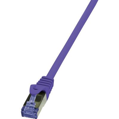 Logilink - CQ301VS RJ45 Netzwerkkabel, Patchkabel cat 6a s/ftp 0.25 m Violett Flammwidrig, Image