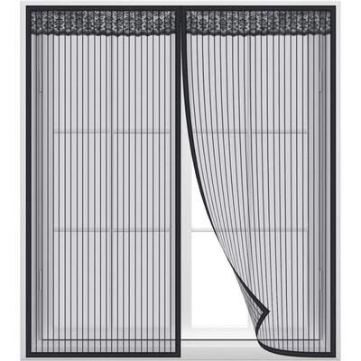 CCYKXA Magnetisches Fliegengitterfenster 120 x 100 cm, selbstklebendes Magnetnetz, einfache Image