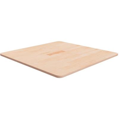 Tischplatte Quadratisch 70x70x1,5 cm Eichenholz Unbehandelt Vidaxl Image