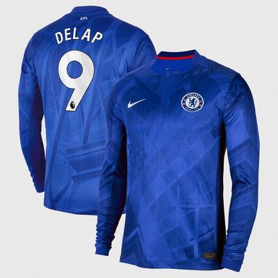 Chelsea Nike Stadion Langarm Heimtrikot 2025-26 mit Aufdruck Delap 9 Image