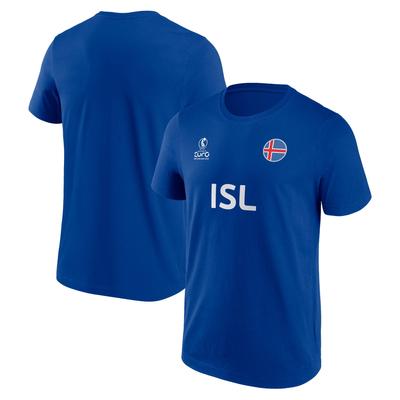 UEFA Euro 25 Island Grafik T-Shirt - königsBlau - Unisex Image