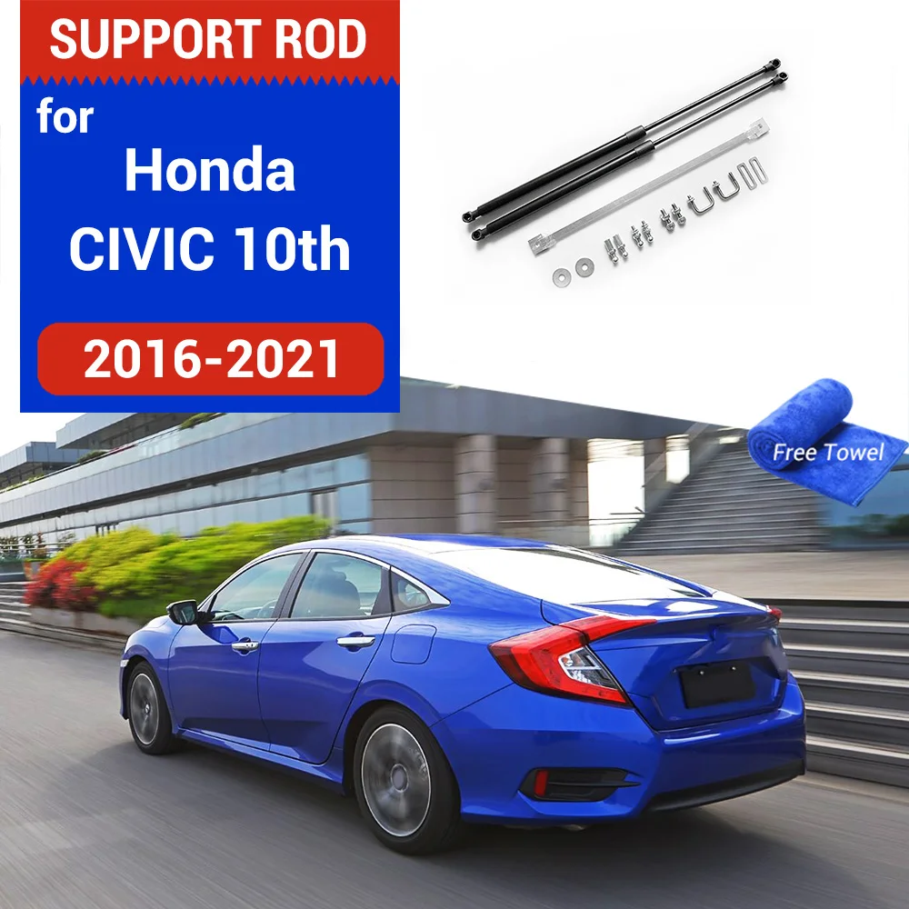 Auto Hinten Tür Frühling Schock Unterstützung Heber Kit Strut Bars Hydraulische Stange Refit für Honda Civic 2017-2023 10TH Image