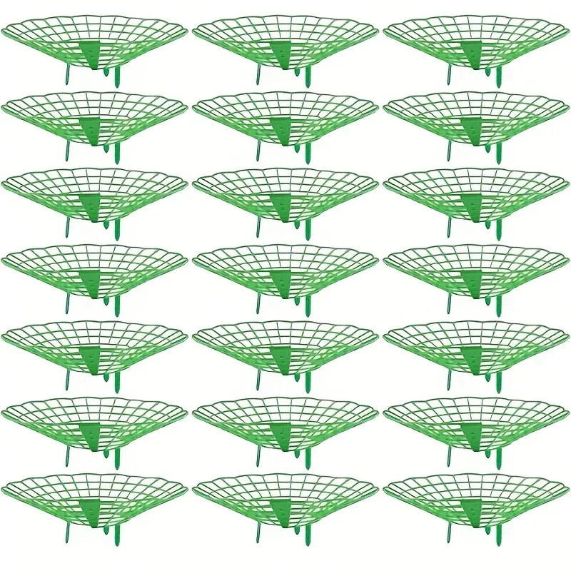 10 Stück Pflanzregale für grüne Erdbeeren, Wassermelonen-Stützrahmen, 3-beiniger Pflanzenschutz, einfache Montage von Pflanzenzubehör Image