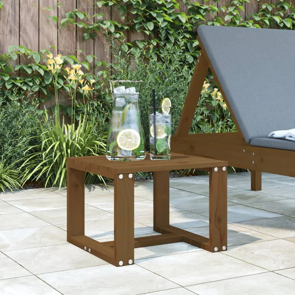 Table de jardin ambre 40x38x28.5 cm, en bois de pin massif, Table de Patio de jardin extérieur, Table de pique-nique, décoration de mobilier d'extérieur