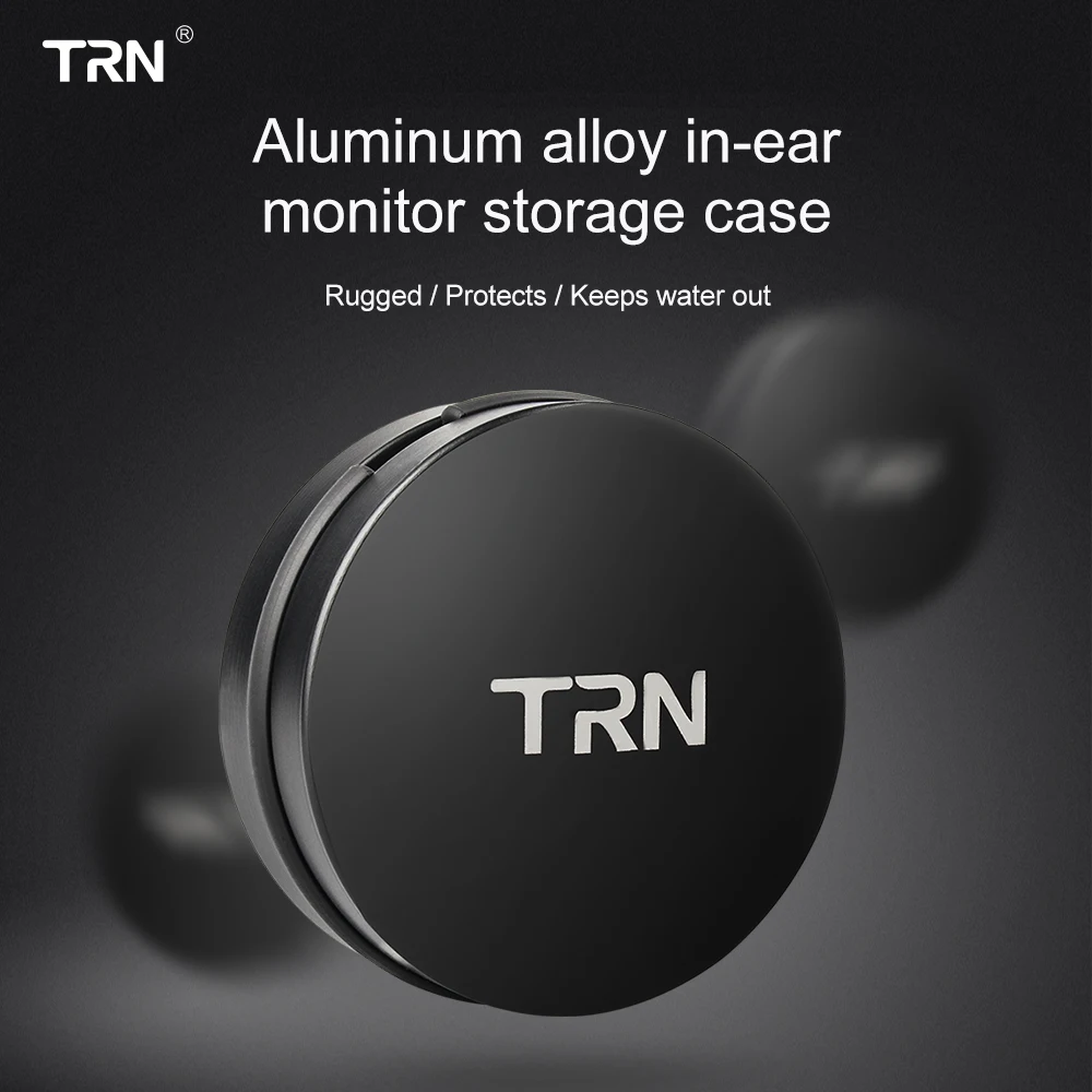 TRN Metall Aluminium Legierung In-Ear Kopfhörer Zubehör Kopfhörer Harte Wasserdichte Anti-Drop Tragbare Lagerung Fall Tasche Box Kopfhörer Image