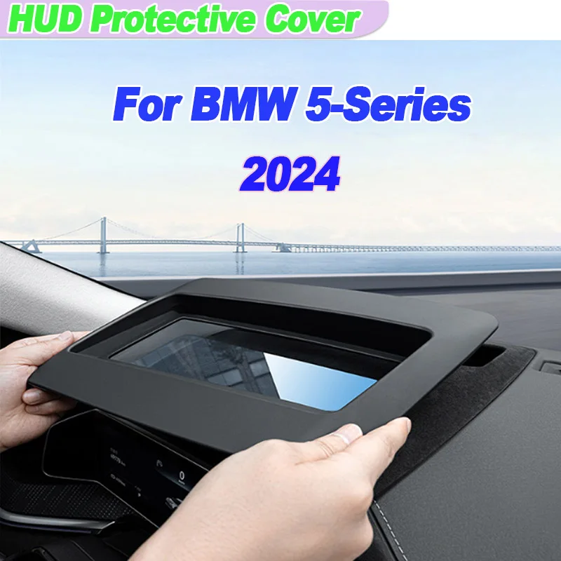 Für 2024 BMW 5er G60 Auto Hud Display Schutzhülle HD Gehärtetes Glas Anti Reflexion Head Up Screen Protector innen Image