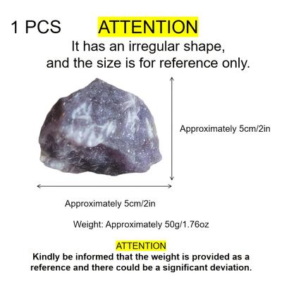 TEMU From Purple Natural Mining Stone, Smooth Work, , Improved Daily Essentials - Suitable For Housewives, Workplace, Home And Needing Protection Against , Irregular Shape Image
