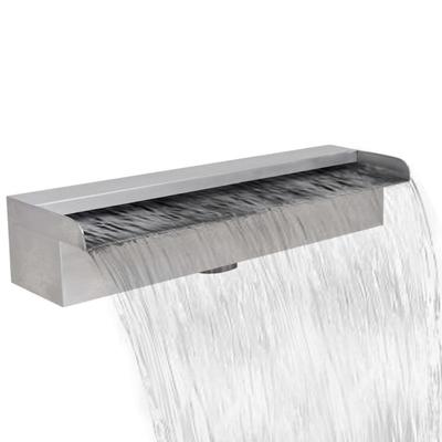 TEMU Pool Waterfall Fountain Rectangular Stainless Steel Image