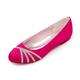 DANOBAB Women's Round Toe Flats Shoes Washable, Soft, Slip-On Dressy Shoes Suitable for Business Casual, Office Wear, Work Attire & Weddings,Rose red,9