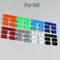 100sets 8 In 1 Colorful Screw Rubber Feet Cover Set for WII Console Anti-slip Pads screw Dust Cover For Nintendo Wii