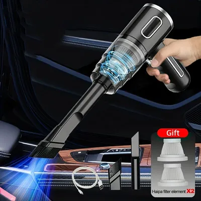 Car Vacuum Cleaner Portable Wireless Vacuum Cleaner Cordless Handheld Auto Vacuum Home Car Dual Use Mini Vacuum Cleaner