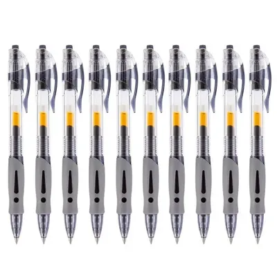 Fine Tip Pens Retractable Ball Point Pen 10Pcs Bullet Pens 0.5mm Ballpoint Pen For Children School Writing Note Taking Signature