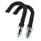 Telescopic Ladder Detachable Hooks Household Black Garage Hanger Heavy Duty Wall Mount Closet Roof Straight Stabilizer Antislip