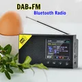 Radio digitale DAB portatile Bluetooth 5.0 Display LCD da 2,4 pollici Ricevitore DAB/FM Ricaricabile Leggero Radio stereo Musica Playe
