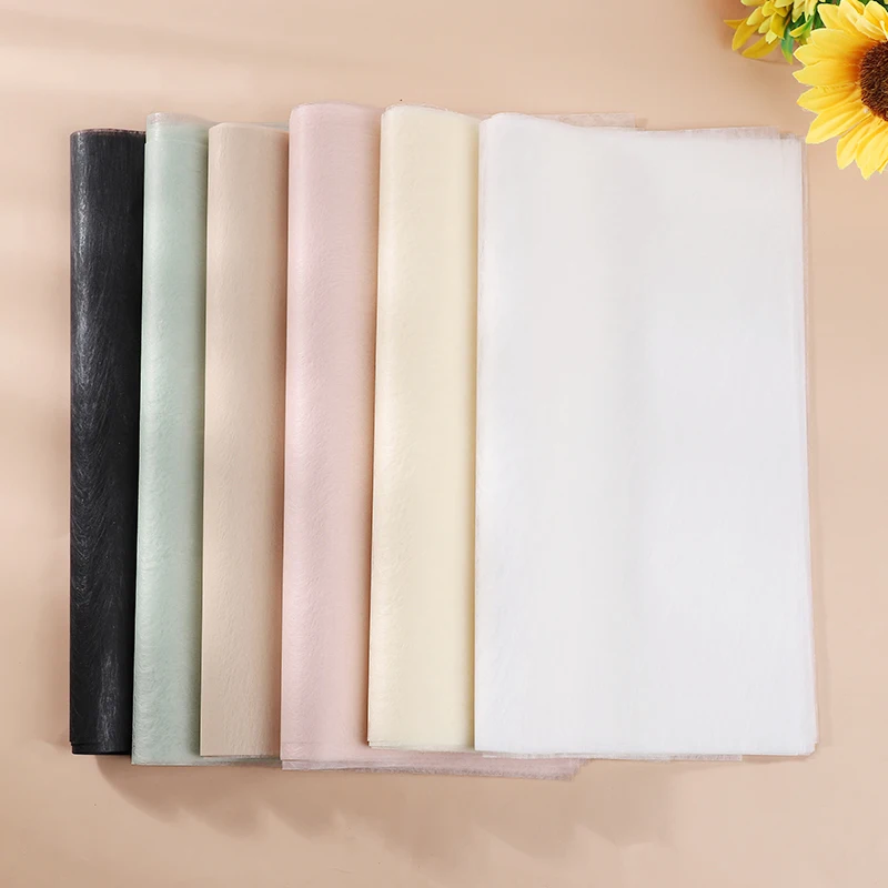 40 Pz 30*30 CM Carta velina Fiore Confezione regalo Carta artigianale Scrapbooking Carta Matrimonio Compleanno Festa Regalo Imballaggio Carta Decor