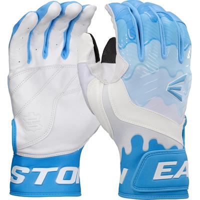 Easton Walk-Off Ethos Drip Youth Baseball Batting Gloves White/Blue