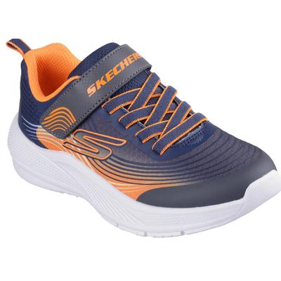 Sneaker SKECHERS "MICROSPEC ADVANCE", Kinder, Gr. 29, blau (navy, orange), Lederimitat, Textil, sportlich, Schuhe Image