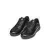 Schnürschuh GEOX "U LEITAN", Herren, Gr. 45, schwarz, Glattleder, casual, Schuhe, Sneaker, Freizeitschuh mit Geox Spezial Membrane