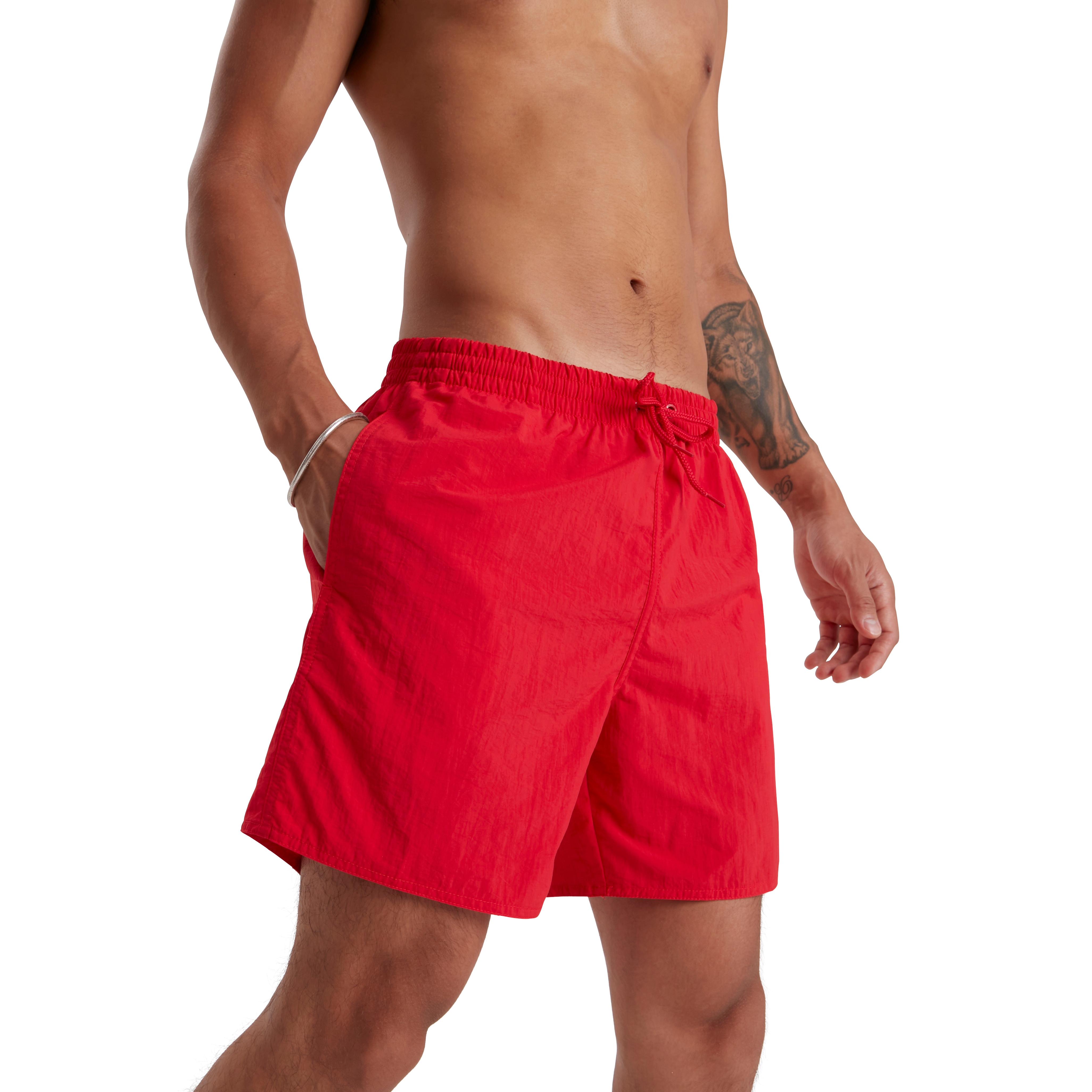 Badeshorts SPEEDO "Mens Essential 16" Watershort", Herren, Gr. M, N-Gr, rot, Obermaterial: 100% Polyamid. Futter: 100% Polyester, Badehosen Image